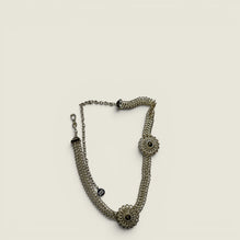 Women Metal Belt - Oro+occhio Di Tigre