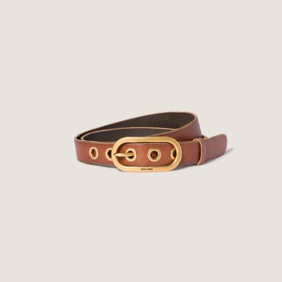 Leather belt