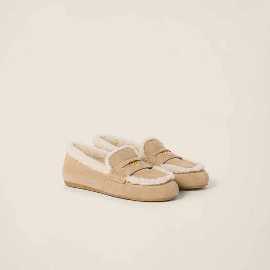 Suede loafers