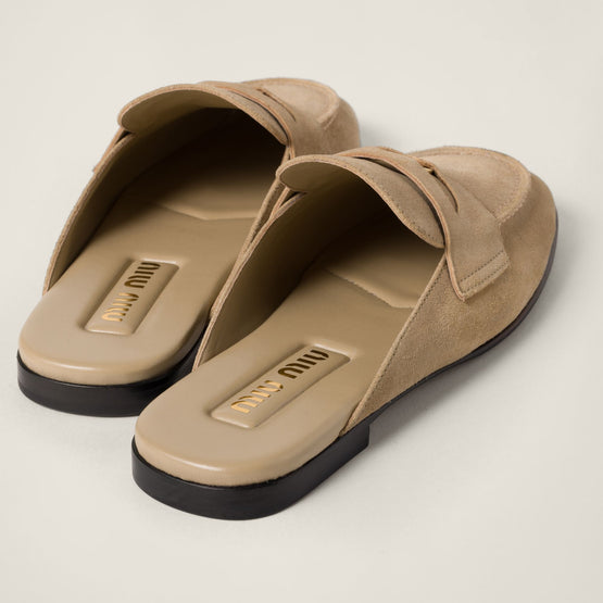 Faded suede loafers