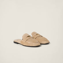 Faded suede loafers
