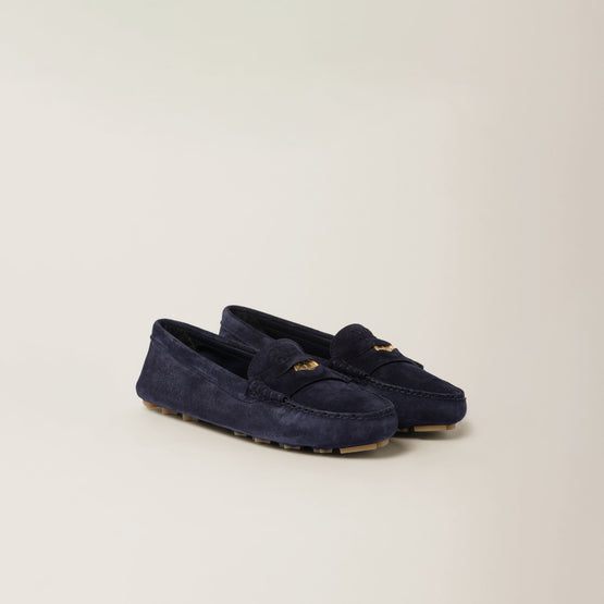 Suede driving shoes