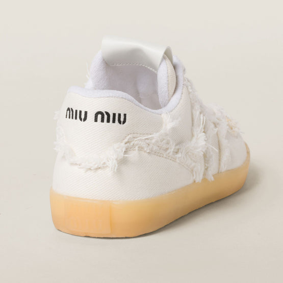 Women Denim Sneakers - Avorio