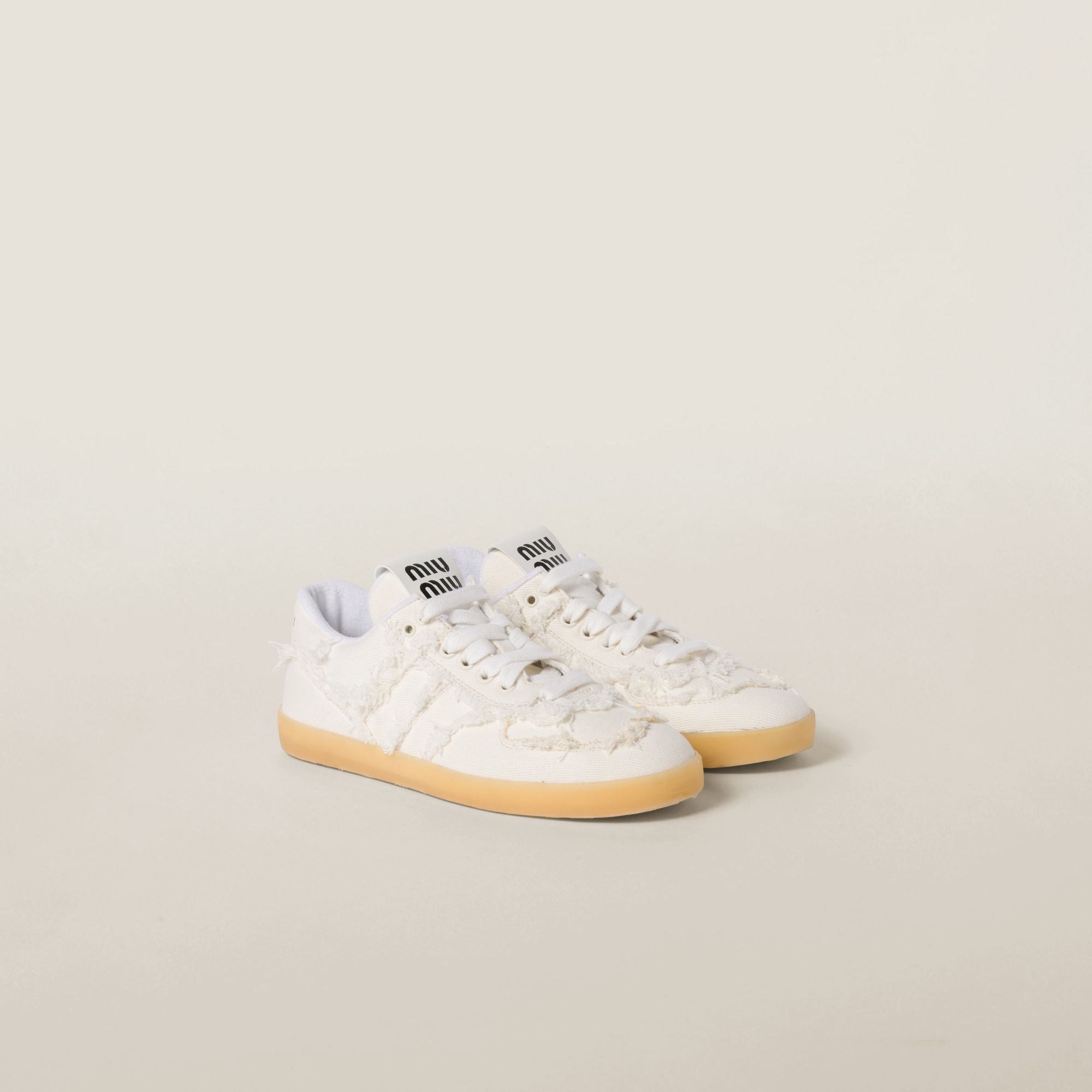 Women Denim Sneakers - Avorio