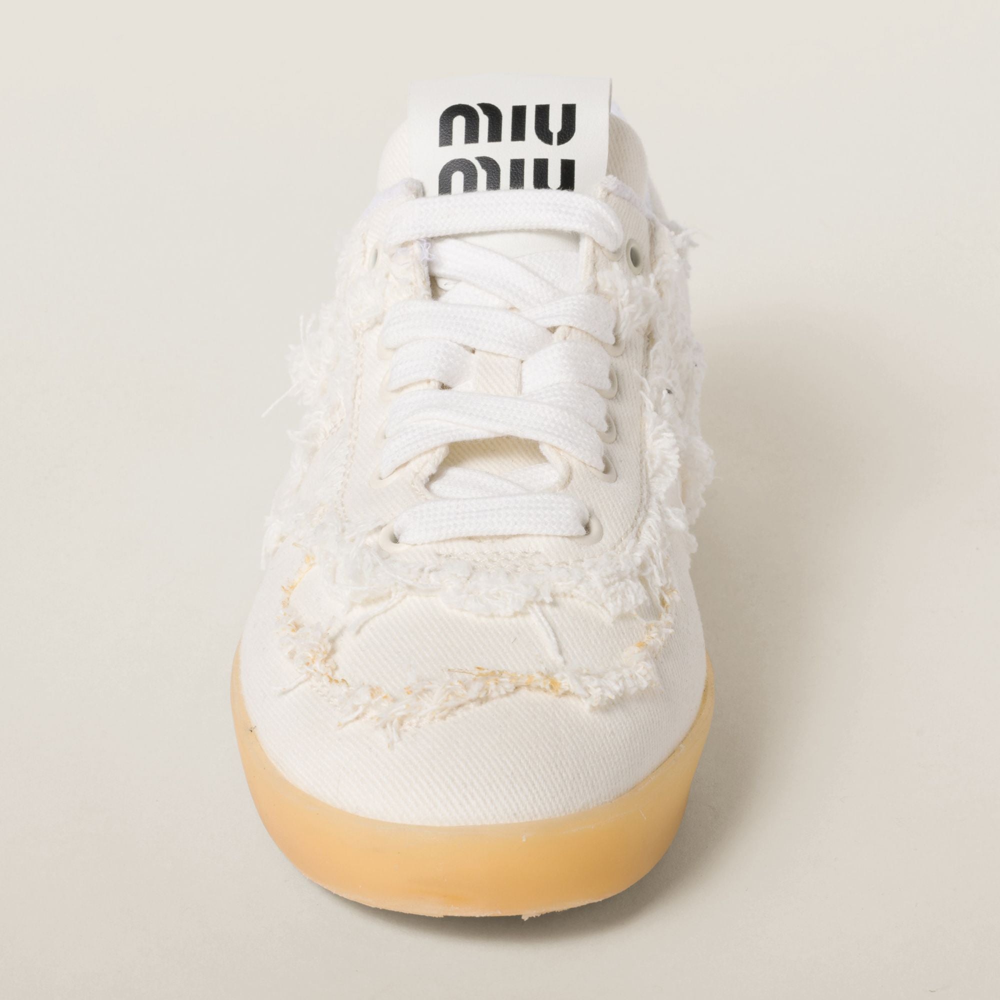Women Denim Sneakers - Avorio