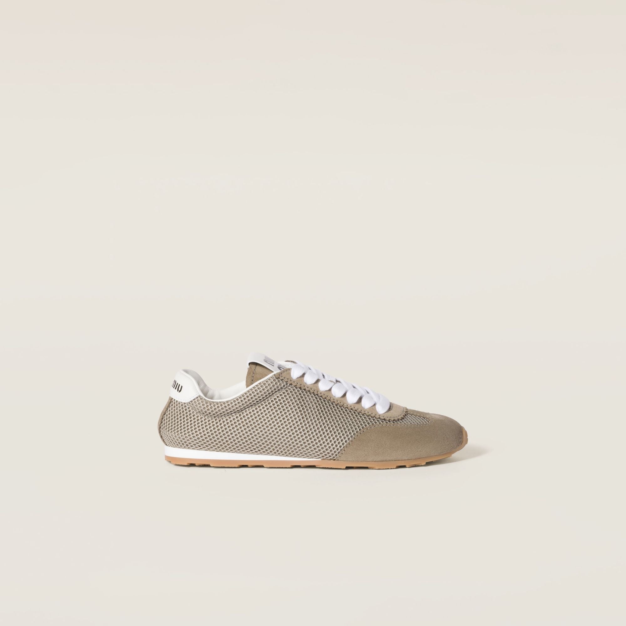 Women Plume Mesh And Suede Sneakers - Argilla