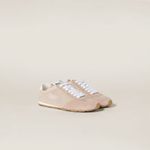 Women Plume Mesh And Suede Sneakers - Opale