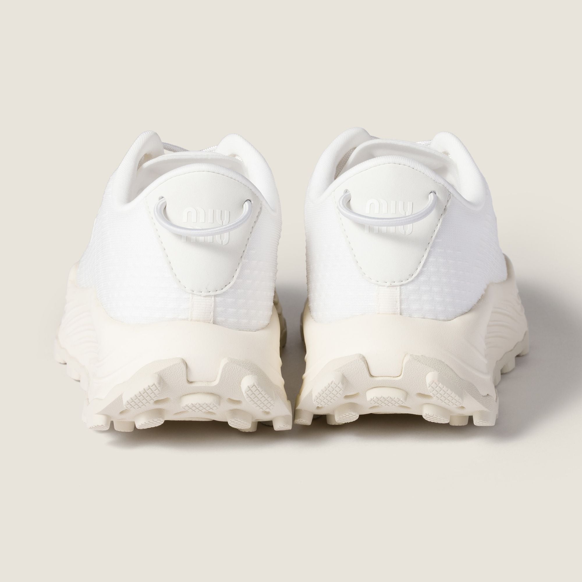 Women Technical Fabric Sneakers - Bianco