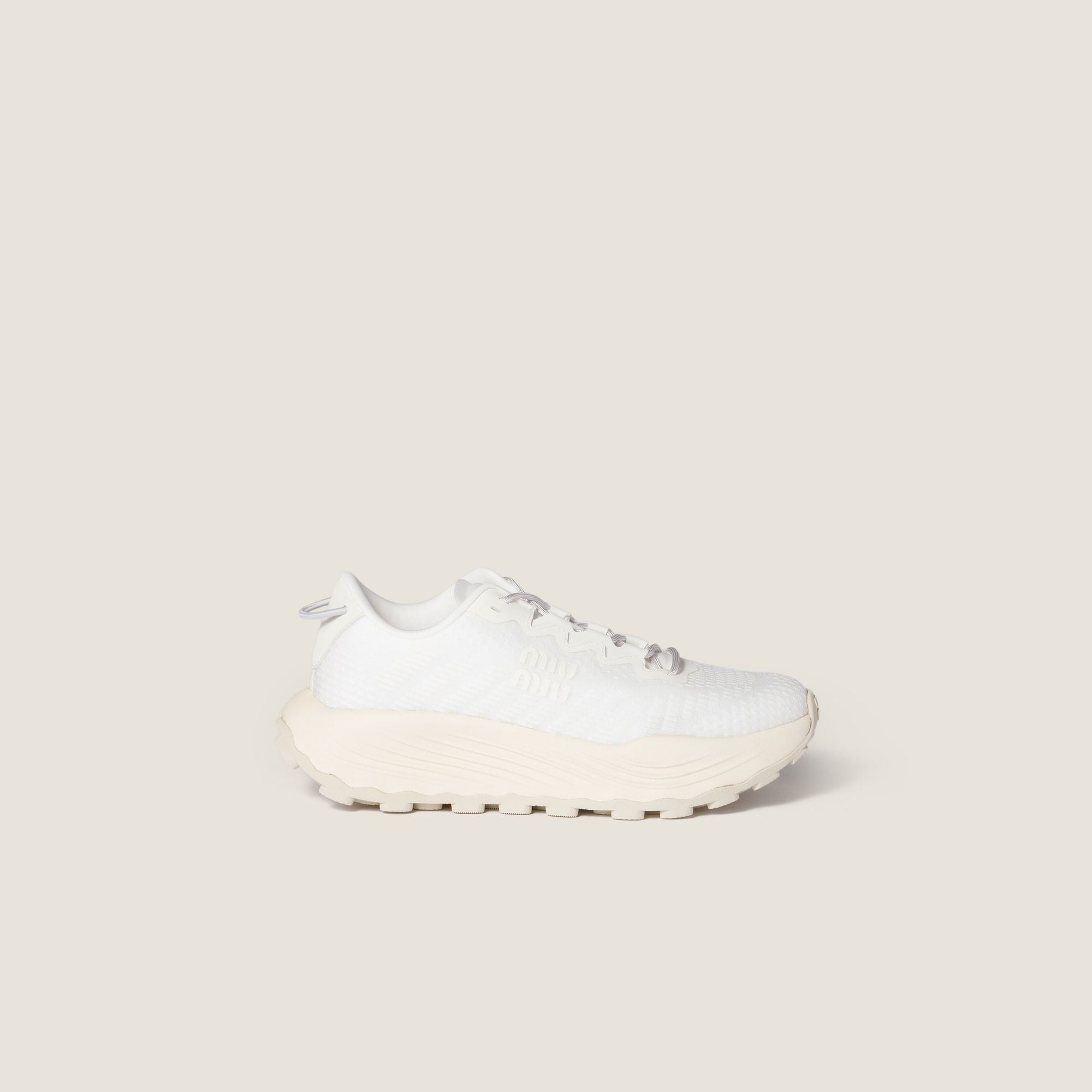 Women Technical Fabric Sneakers - Bianco