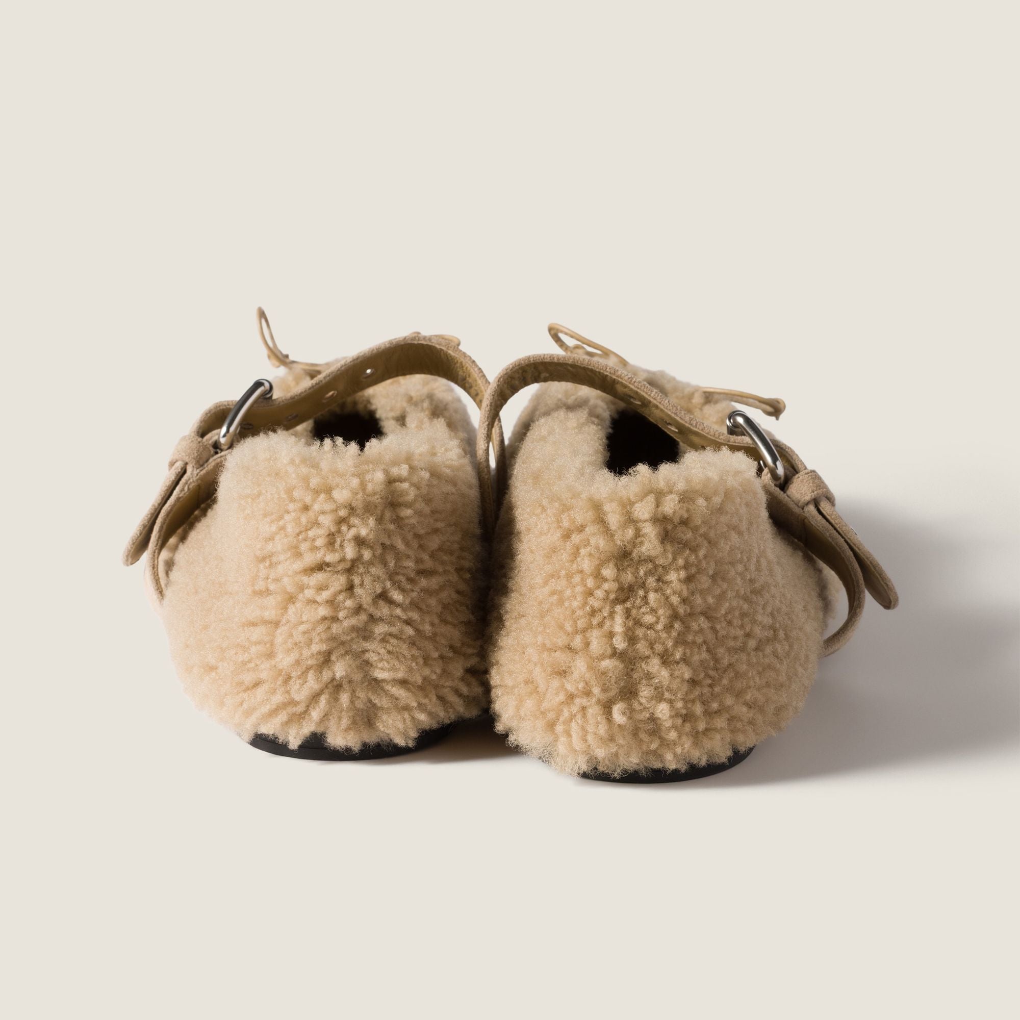Women Shearling Ballerinas - Deserto