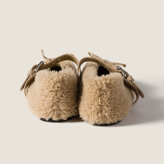 Women Shearling Ballerinas - Deserto