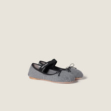 Women Fleece Ballerinas - Grigio