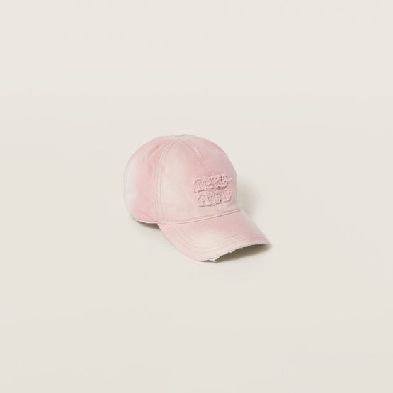 Denim baseball cap
