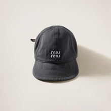 Denim baseball cap