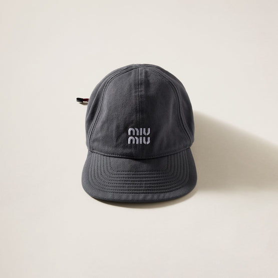 Denim baseball cap