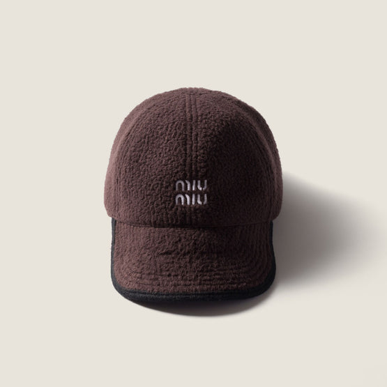 Women Fleece Baseball Cap - Ebano