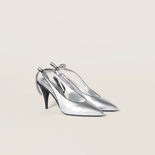 Mordoré nappa leather slingback pumps