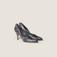 Women Python-print Ayers Leather Pumps - Ardesia