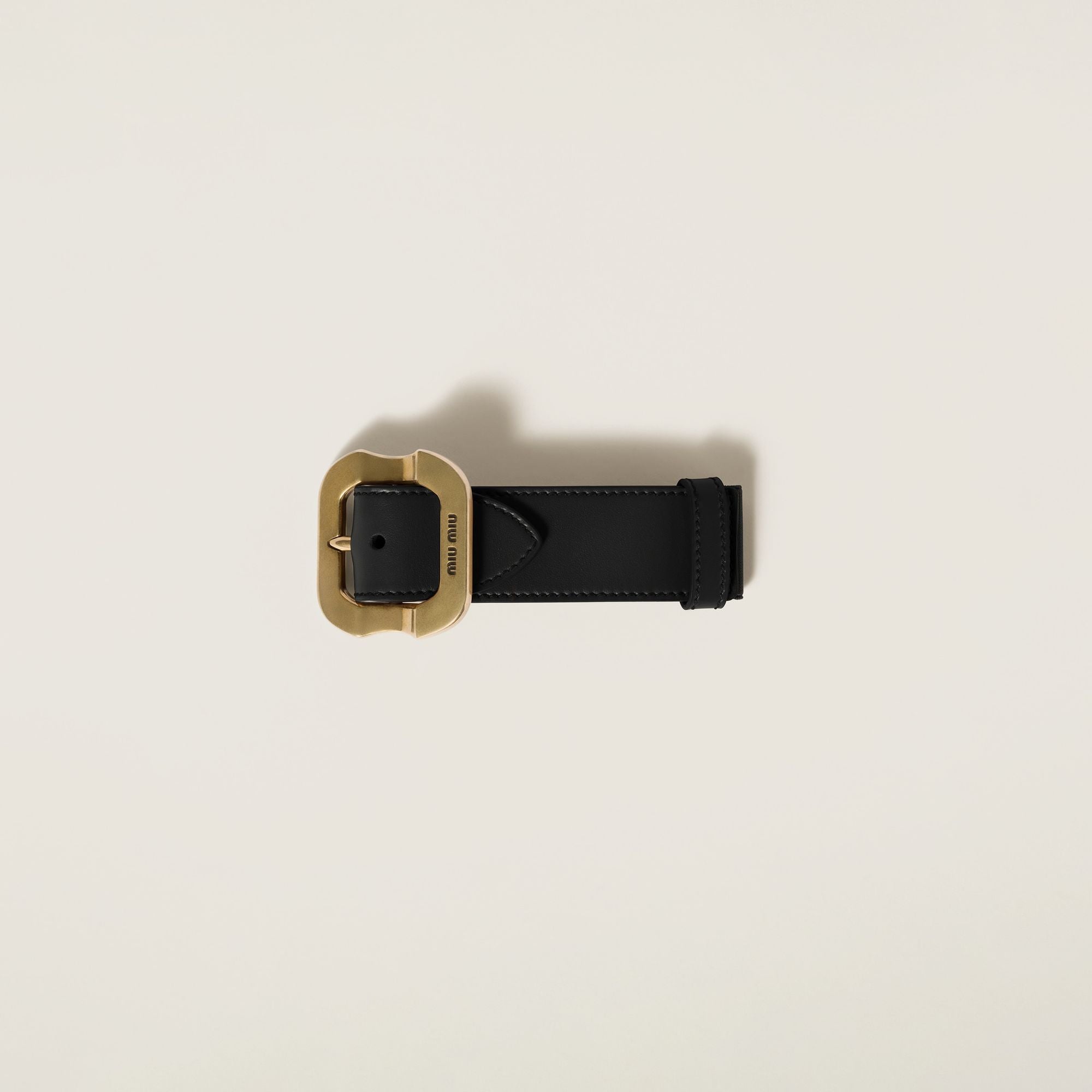 Women Leather Bracelet With Buckle - Nero 1