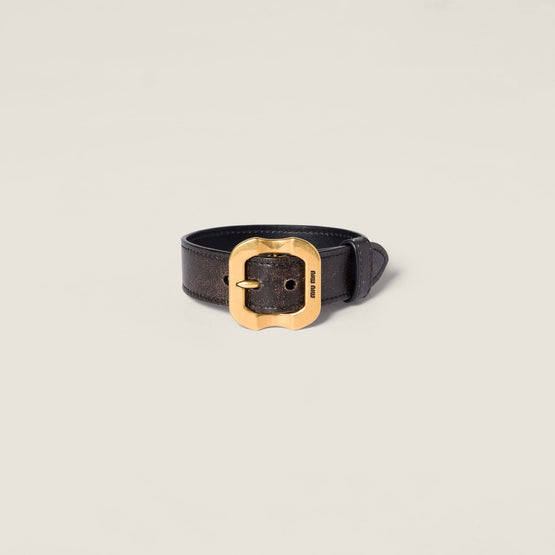 Women Nappa Leather Bracelet With Buckle - Caffe' 1