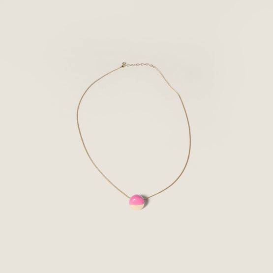 Women Metal Necklace - Rosa