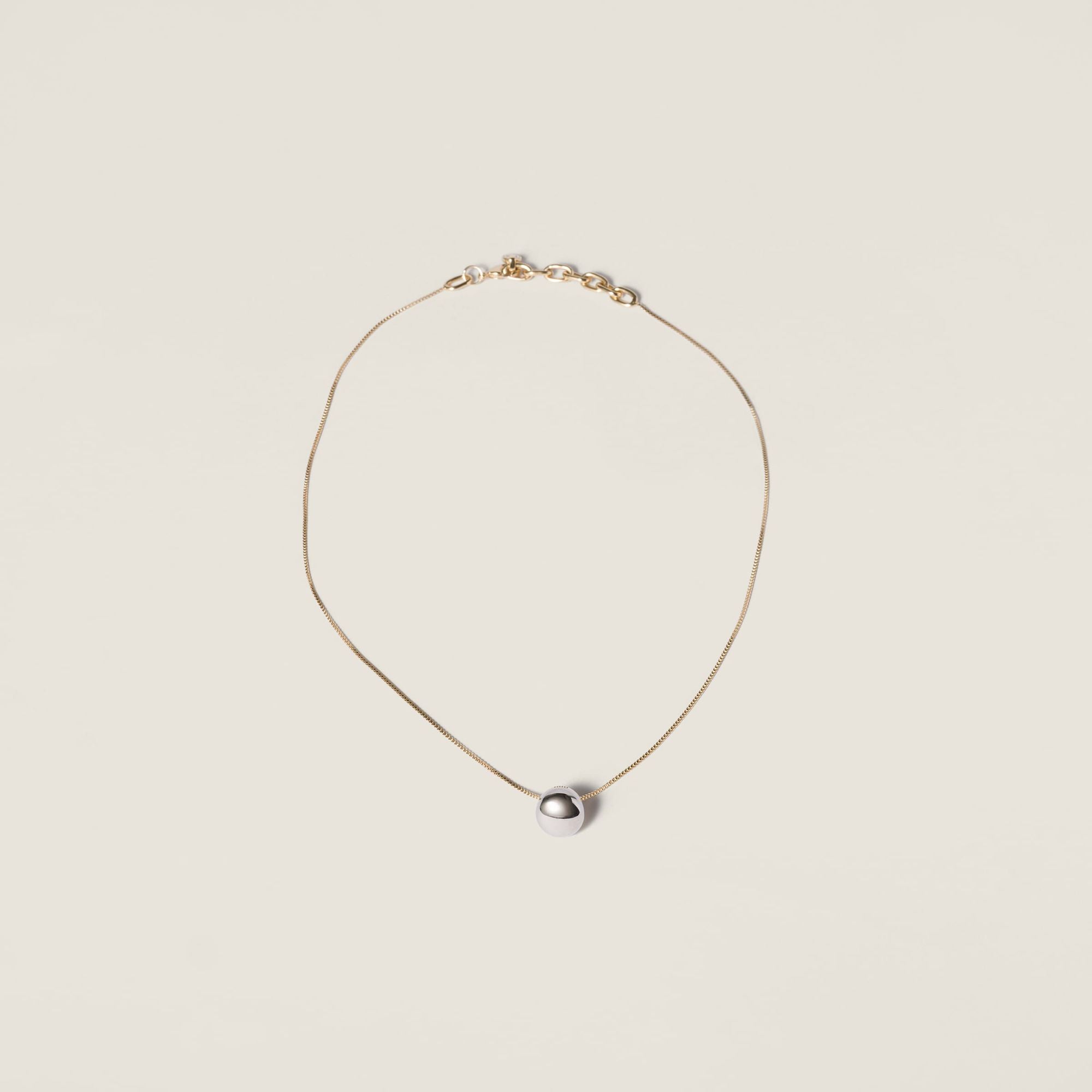 Women Metal Necklace - Oro+acciaio