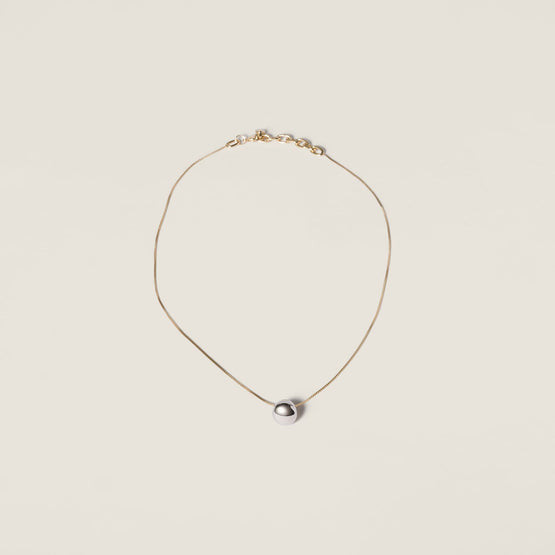 Women Metal Necklace - Oro+acciaio