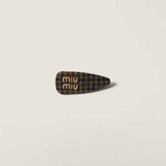 Houndstooth hair clip