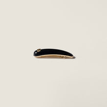 Patent leather hair clip