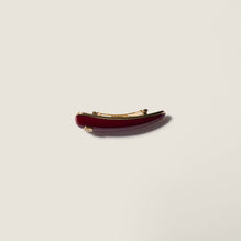 Women Patent Leather Hair Clip - Porpora