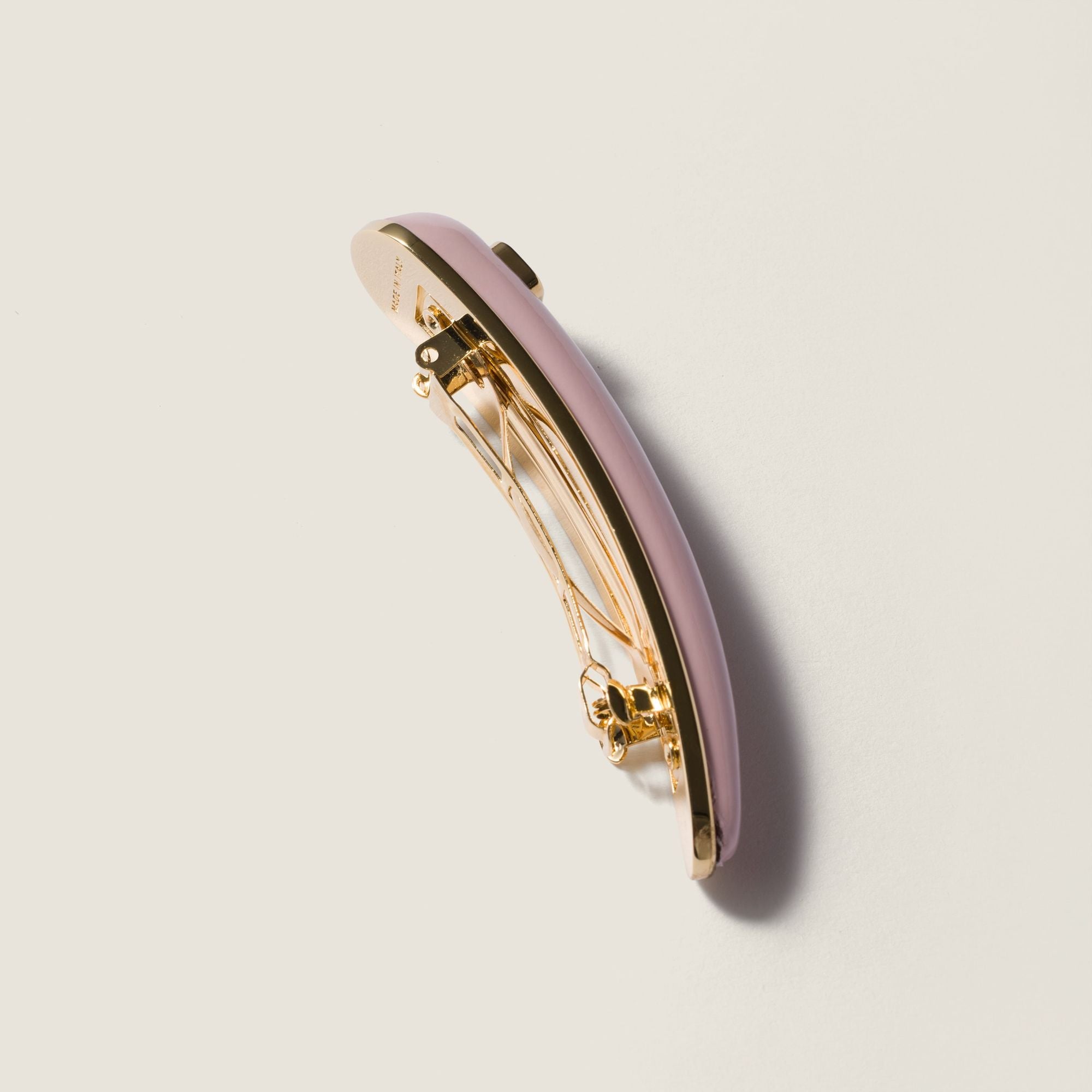Women Patent Leather Hair Clip - Alabastro