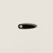 Patent leather hair clip