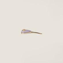 Patent leather barrette