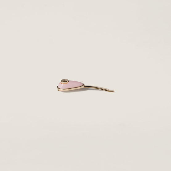 Patent leather barrette