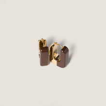 Women Enameled Metal Earrings - Moro