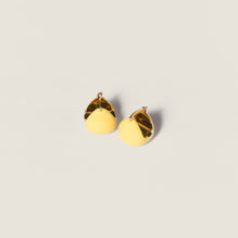 Women Enameled Metal Earrings - Giallo