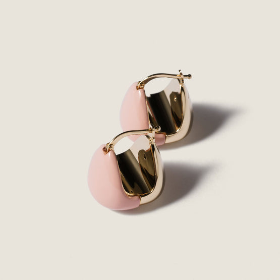 Women Enameled Metal Earrings - Cipria