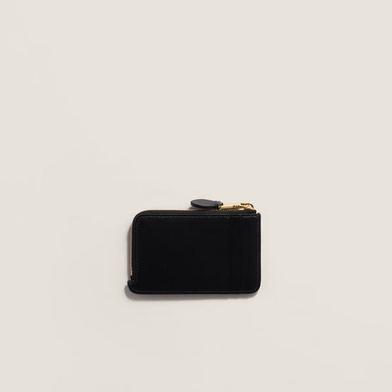 Printed leather envelope card holder