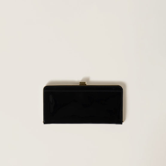 Large patent leather wallet