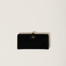 Large patent leather wallet