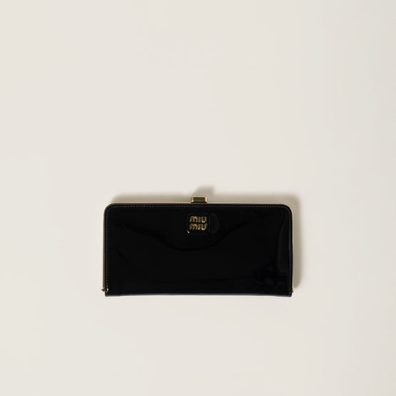 Large patent leather wallet