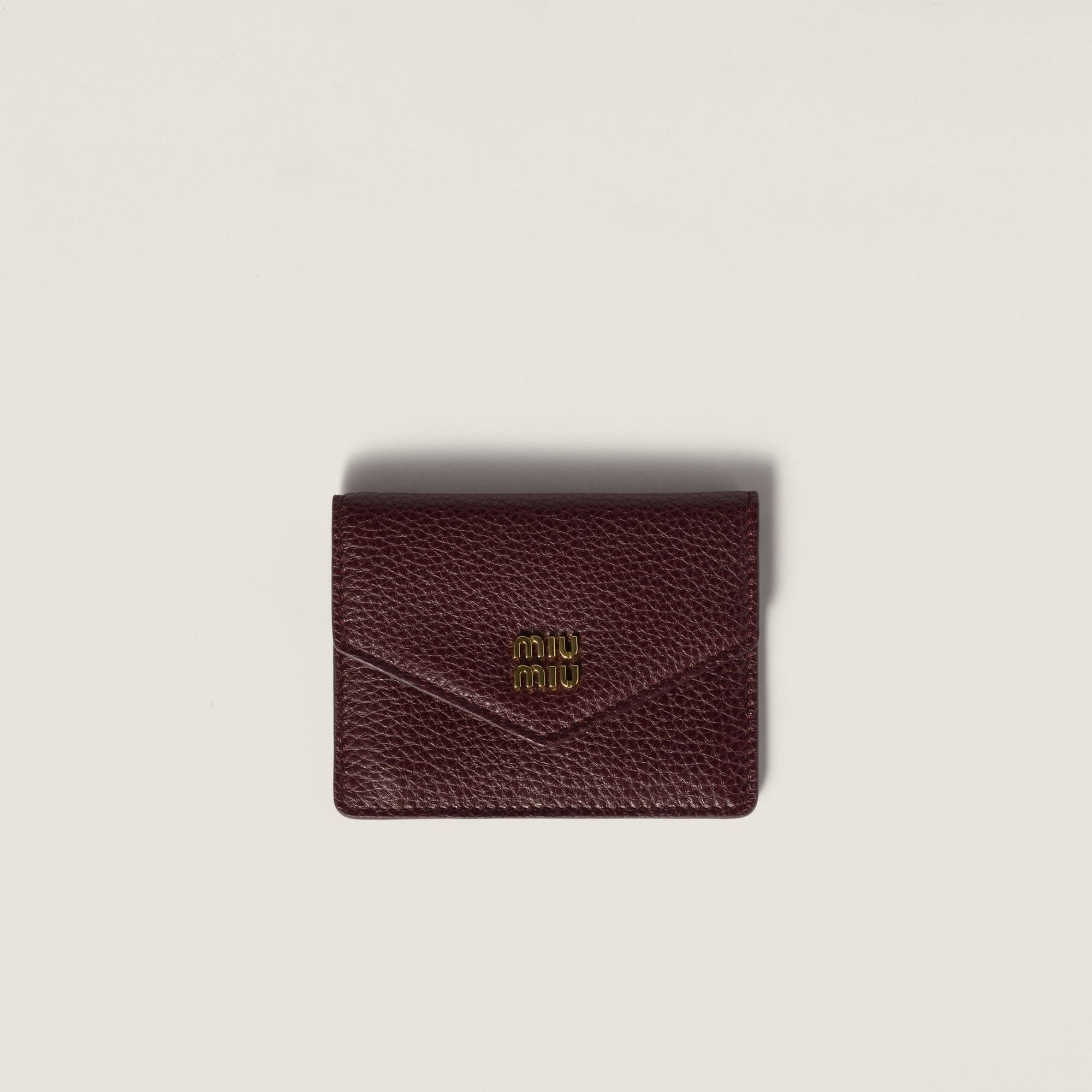 Women Leather Card Holder - Bordeaux