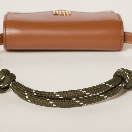 Women Leather Shoulder Wallet - Cognac+bosco