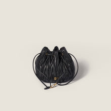 Women Matelassé Nappa Leather Pouch - Nero