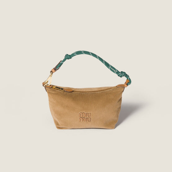 Corduroy pouch