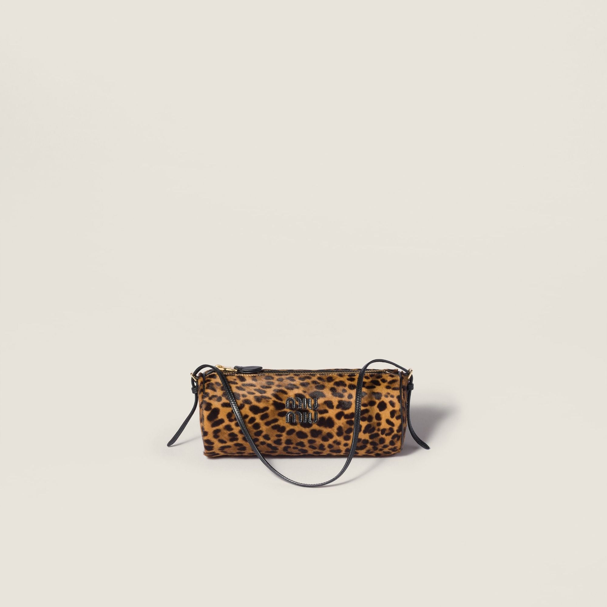 Women Printed Leather Pouch - Miele