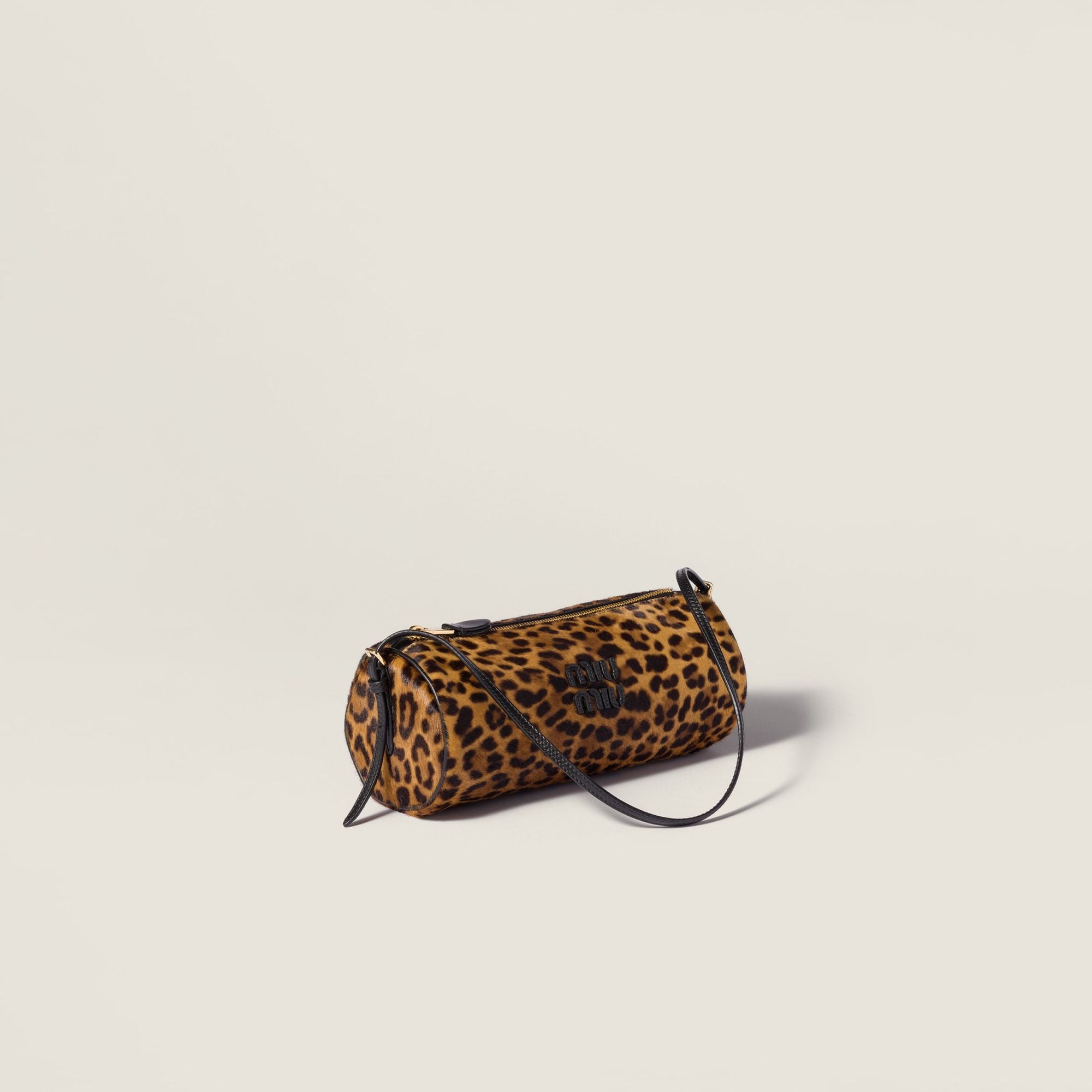 Women Printed Leather Pouch - Miele