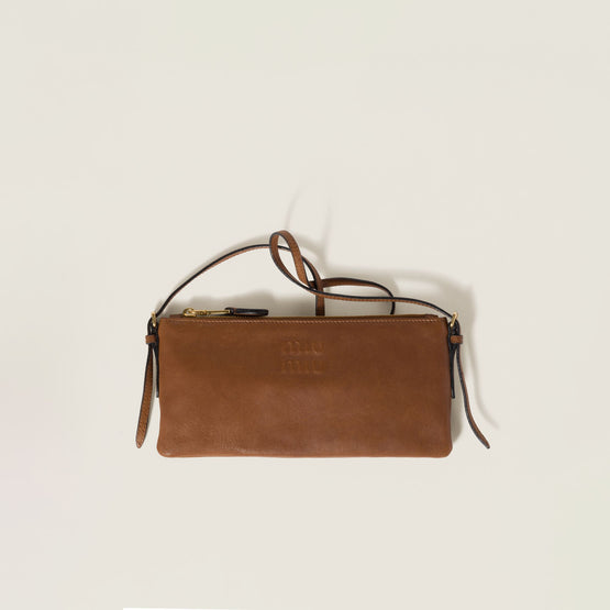 Nappa leather mini pouch