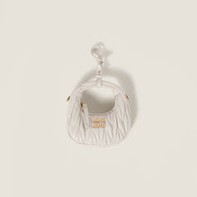 Women Wander Matelassé Nappa Leather Micro Hobo Bag - Bianco