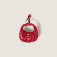 Women Wander Matelassé Nappa Leather Micro Hobo Bag - Rosso